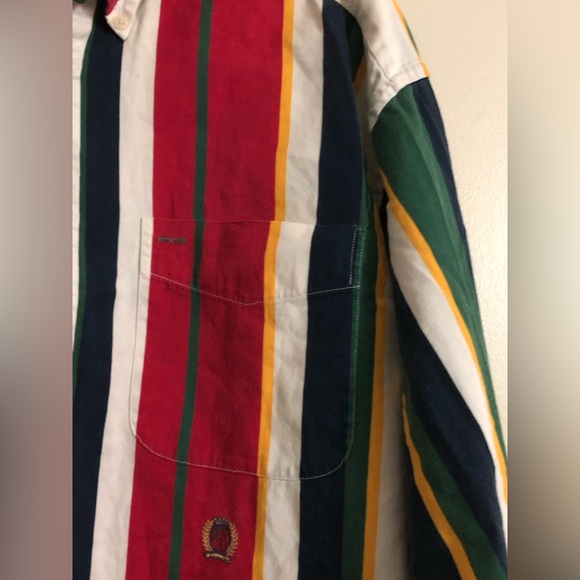 Tommy Hilfiger Men’s Multicolor Striped Button-Down Shirt - Picture 4 of 4